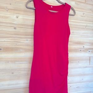 Pink dress stretchy size medium